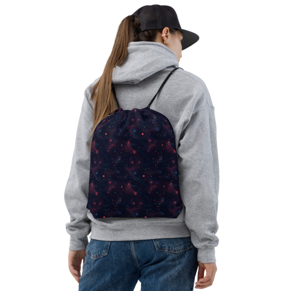 Space Galaxy Stars Pattern Drawstring bag