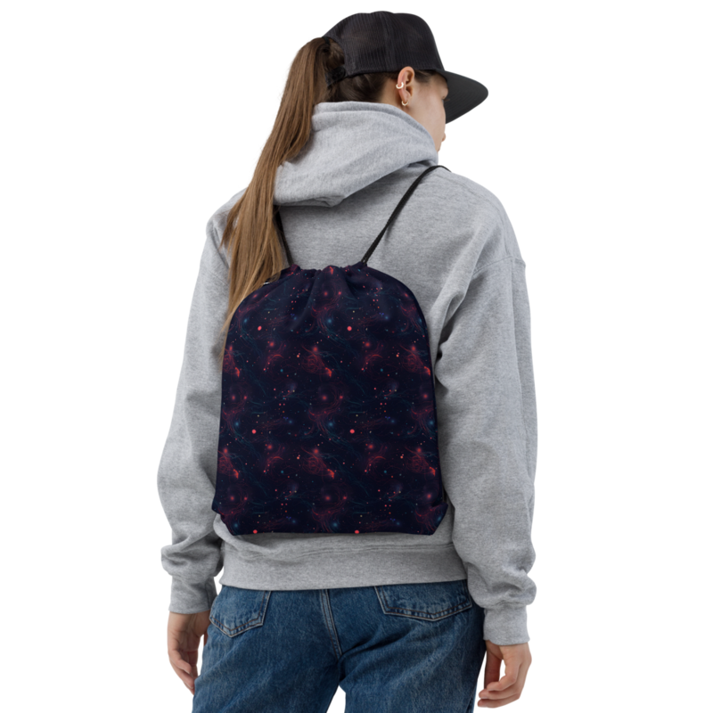 Space Galaxy Stars Pattern Drawstring bag