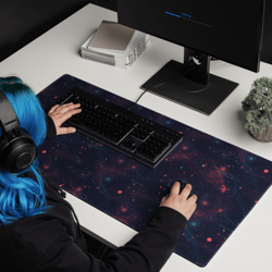space galaxy stars pattern gaming mouse pad