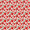 Red Rose Flowers Seamless Pattern Skater Dress