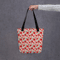 Red Rose Flowers Seamless Pattern Tote bag