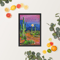 Colorful Cactus Landscape Wall Decor Print