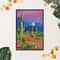 Colorful Cactus Landscape Wall Decor Print