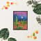 Colorful Cactus Landscape Wall Decor Print