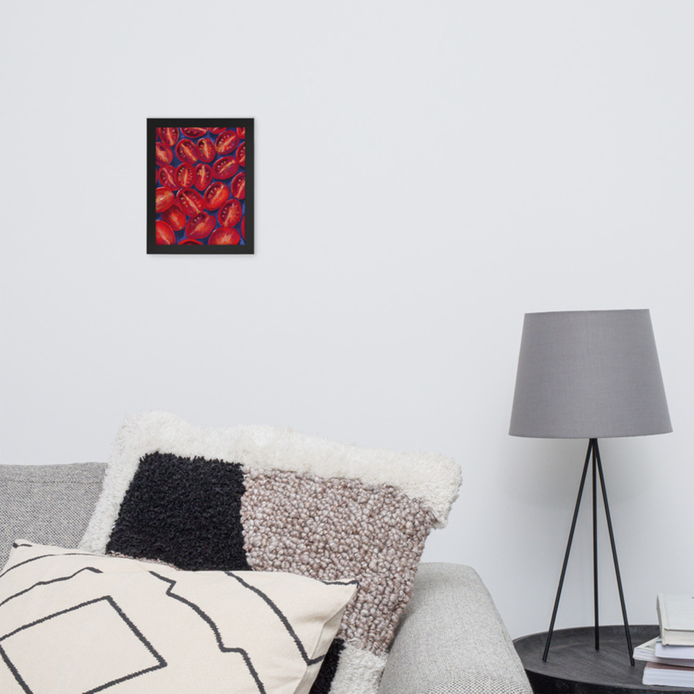 Framed photo paper poster
