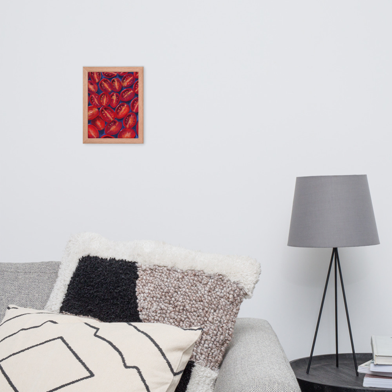 Framed photo paper poster
