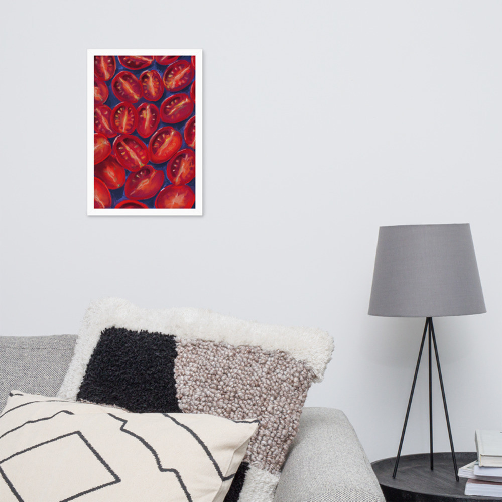 Framed photo paper poster