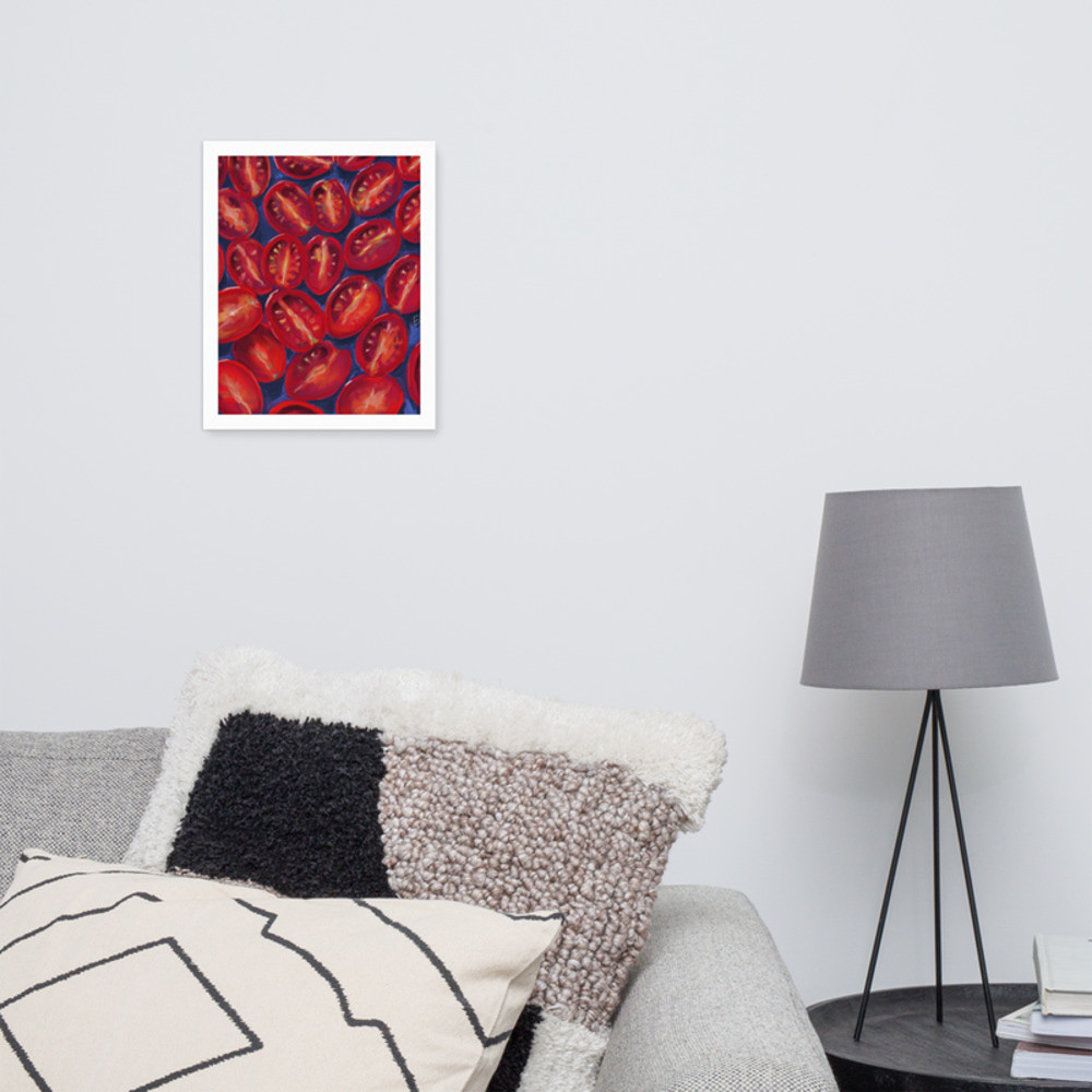 Framed photo paper poster