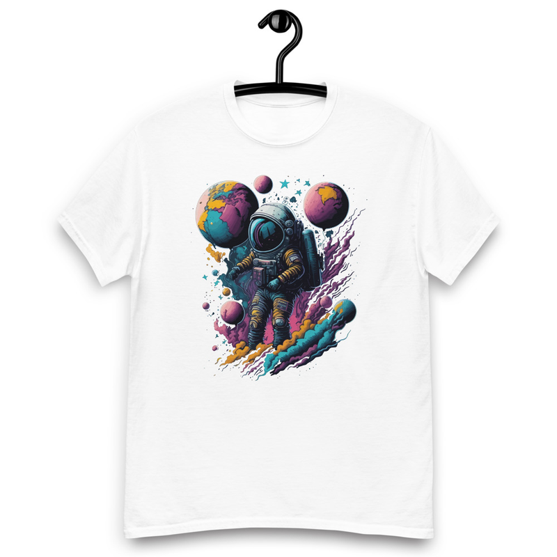 Astronaut With Balloons Men's classic tee