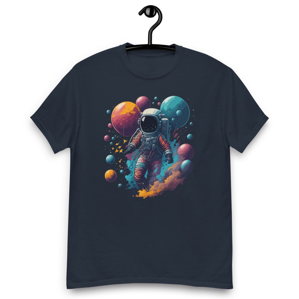 Astronaut With Balloons Men's classic tee