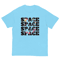 Space Inscription Astronaut With Balloons in Space Men's classic tee