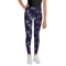 Purple Space Galaxy Cosmic Stars Pattern Youth Leggings