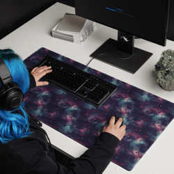 Purple Space Galaxy Cosmic Stars Pattern Gaming mouse pad