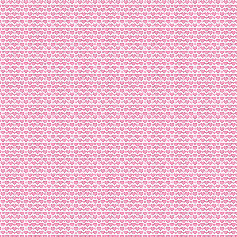 Pink Hearts on the White Background Recycled padded bikini top