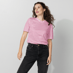 pink hearts on the white background recycled unisex sports jersey
