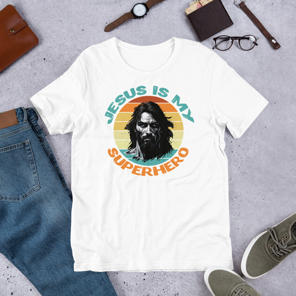 Jesus is My Superhero Unisex t-shirt