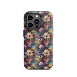 beautiful romantic flowers chic floral pattern tough case for iphone®