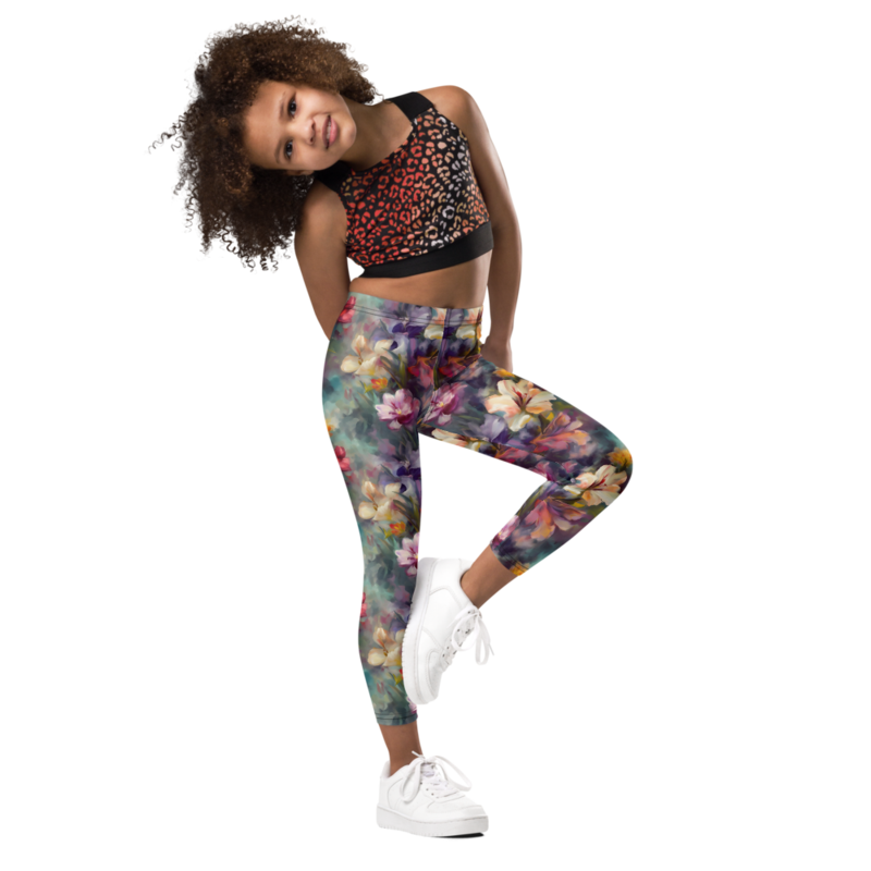Beautiful Romantic Flowers Chic Floral Pattern Kid's Leggings