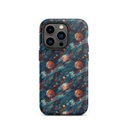 Watercolor Outer Space Planets Galaxy Pattern Tough Case for iPhone®