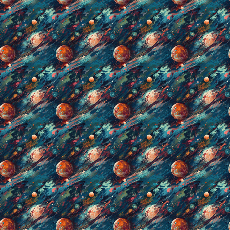 Watercolor Outer Space Planets Galaxy Pattern Yoga Capri Leggings