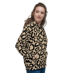 leopard skin animal pattern unisex hoodie