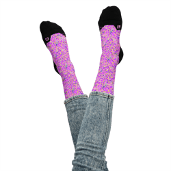 pink yellow blue modern mozaic seamless pattern basketball socks
