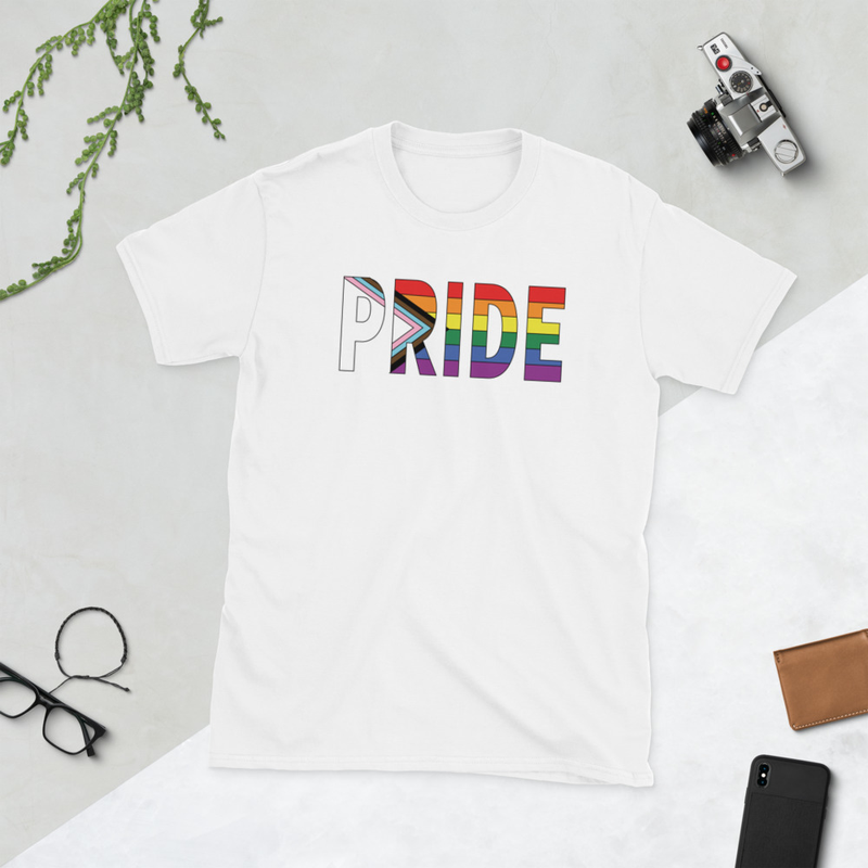 MODERN PRIDE FLAG Short-Sleeve Unisex T-Shirt