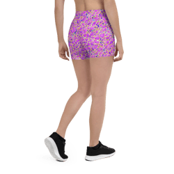 pink yellow blue modern mozaic seamless pattern shorts