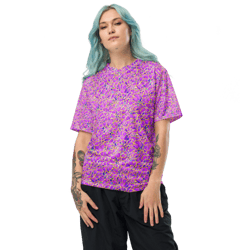 pink yellow blue modern mozaic seamless pattern recycled unisex sports jersey