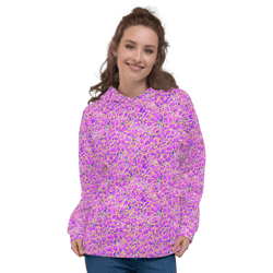 pink yellow blue modern mozaic seamless pattern unisex hoodie
