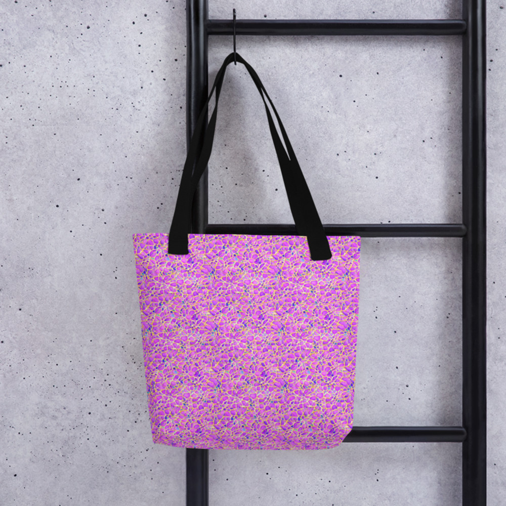 Pink Yellow Blue Modern Mozaic Seamless Pattern Tote bag