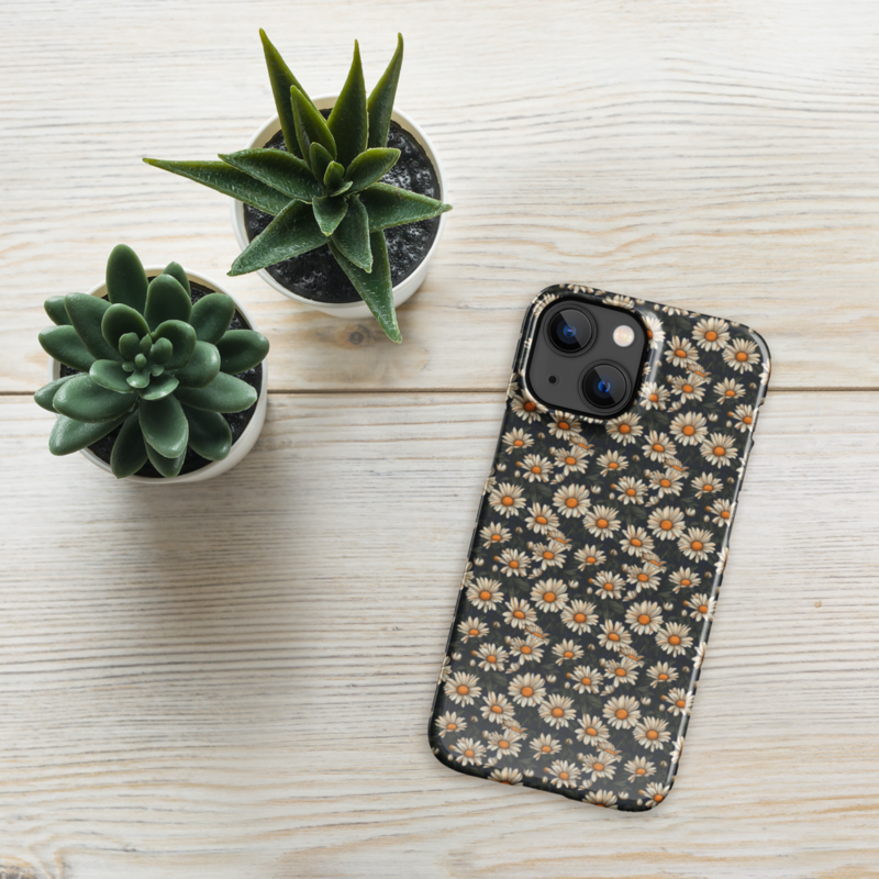 Daisy Flowers Retro Seamless Pattern Snap case for iPhone®
