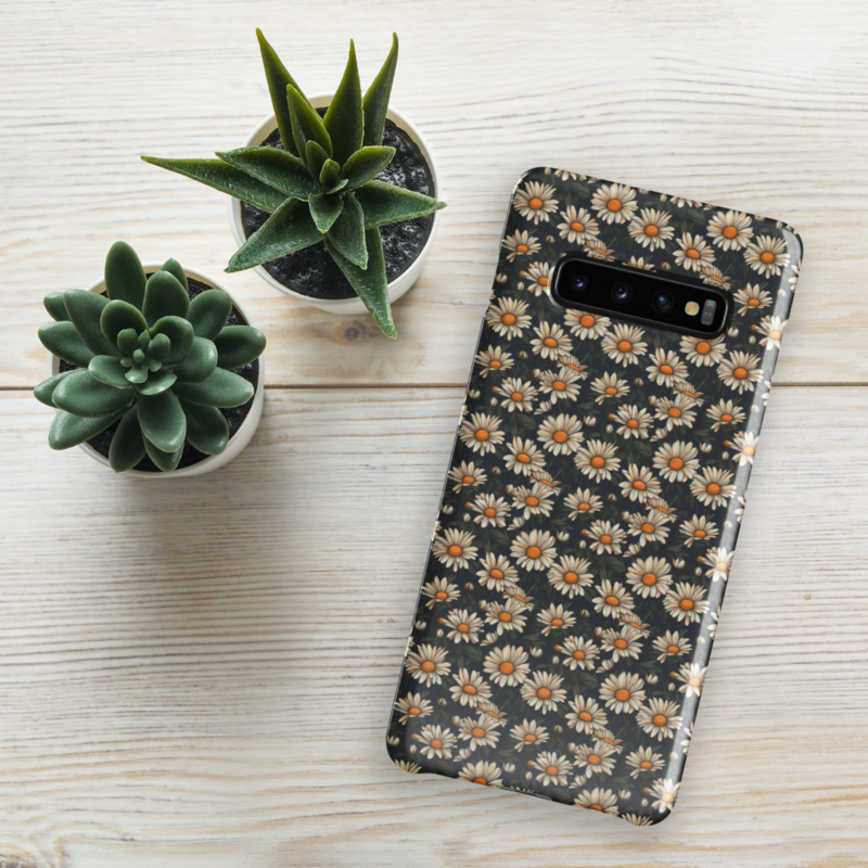 Daisy Flowers Retro Seamless Pattern Snap case for Samsung®