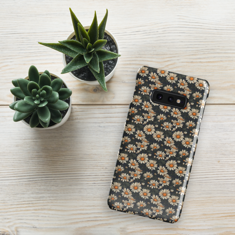 Daisy Flowers Retro Seamless Pattern Snap case for Samsung®