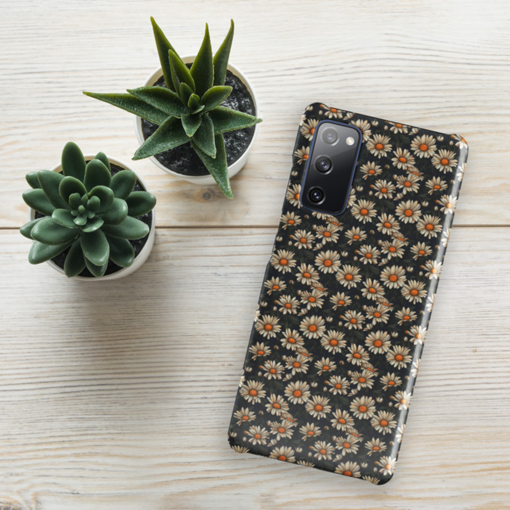 Daisy Flowers Retro Seamless Pattern Snap case for Samsung®