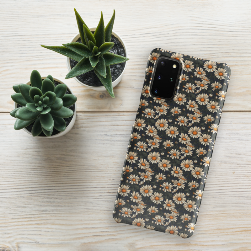 Daisy Flowers Retro Seamless Pattern Snap case for Samsung®
