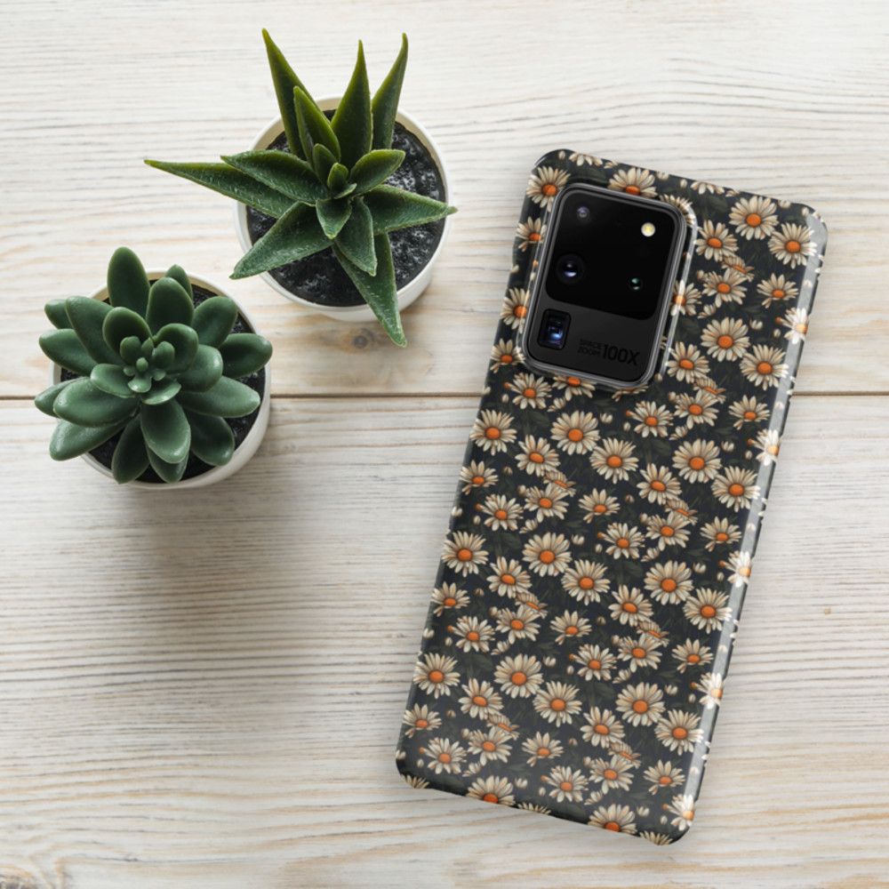 Daisy Flowers Retro Seamless Pattern Snap case for Samsung®