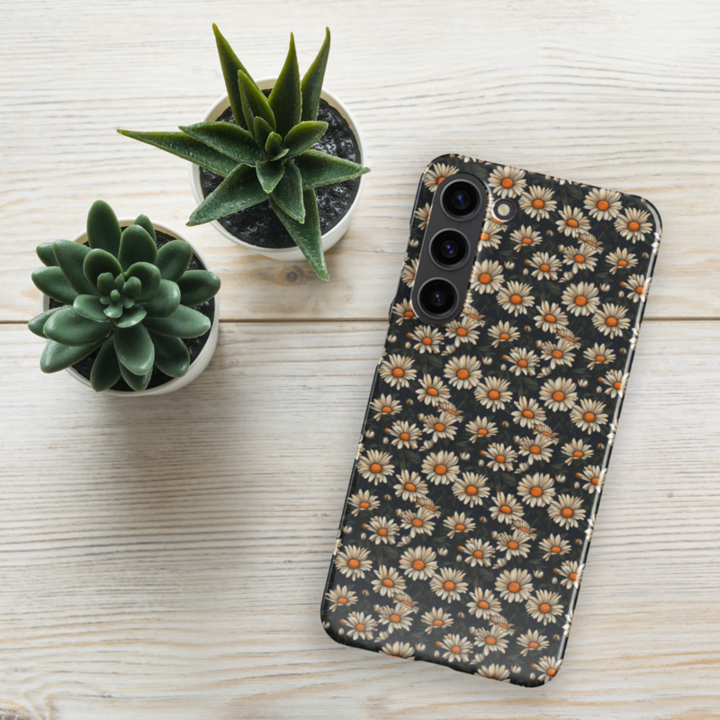 Daisy Flowers Retro Seamless Pattern Snap case for Samsung®