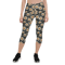 Daisy Flowers Retro Seamless Pattern Capri Leggings