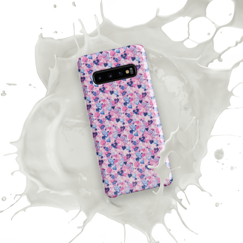 Cartoon Love Hearts Pattern Snap case for Samsung®