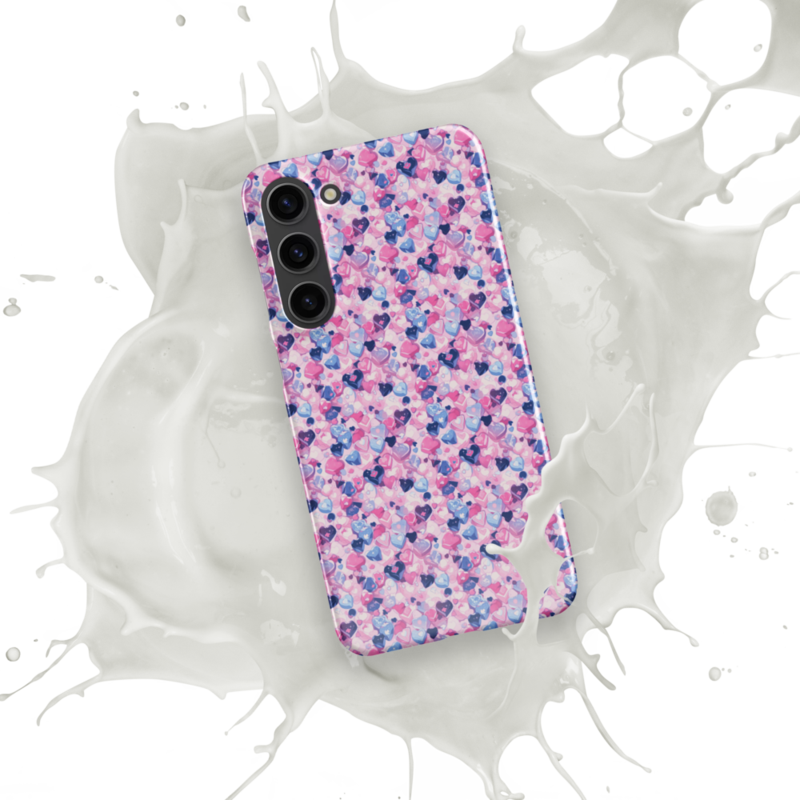 Cartoon Love Hearts Pattern Snap case for Samsung®