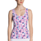 Cartoon Love Hearts Pattern Sublimation Cut & Sew Tank Top