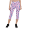 Cartoon Love Hearts Pattern Capri Leggings