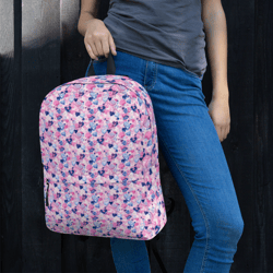 cartoon love hearts pattern backpack