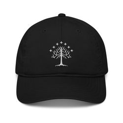 White Tree of Gondor Organic dad hat, LOTR Hat