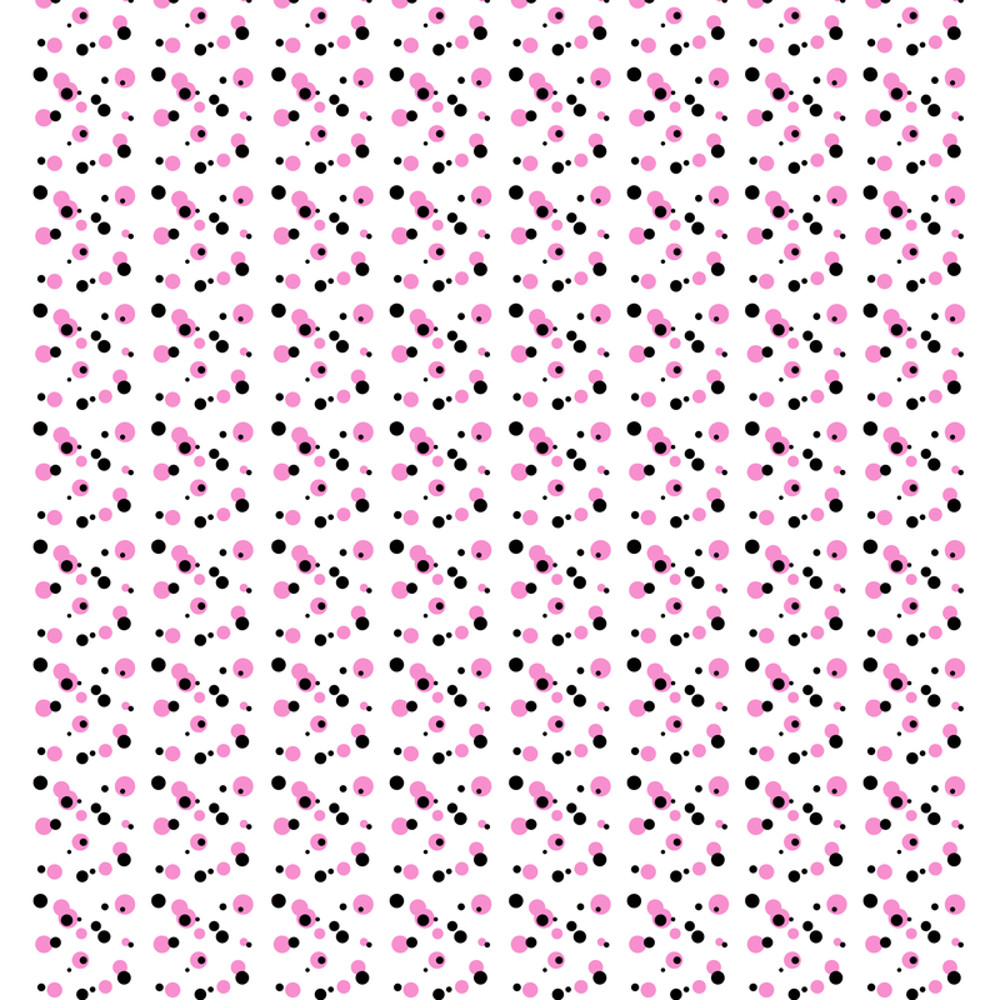 Pink and Black Dots Pattern Yoga Leggings