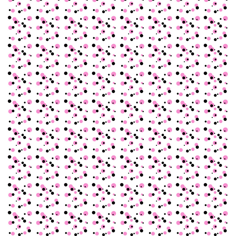 Pink and Black Dots Pattern Ankle socks