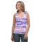 Fourth of July Fragmented Pattern Sublimation Cut & Sew Tank Top