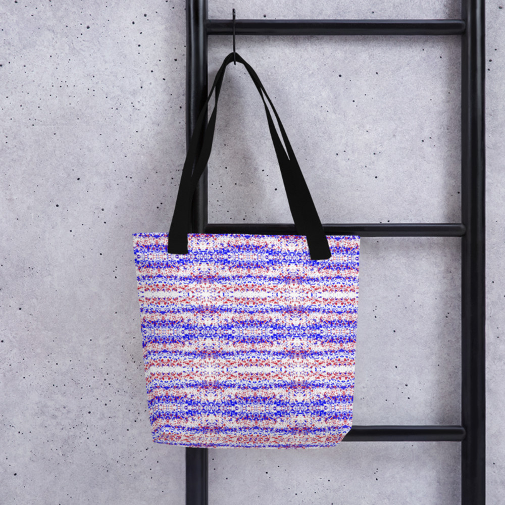 Fourth of July Fragmented Pattern Tote bag