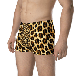 leopard skin animal print seamless pattern boxer briefs